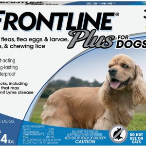 Frontline Plus Flea & Tick Medium Breed Dog Treatment, 23 - 44 lbs